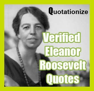 verified eleanor roosevelt quotes