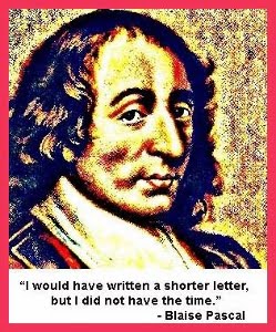 shorter letter by Blaise Pascal