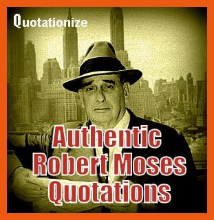Master Builder Robert Moses Quotes