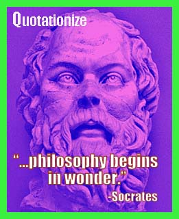 philosophy and not wisdom begins in wonder