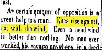 kite against wind quote